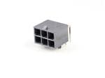 172064-0006 Headers & Wire Housings Mega-Fit RA Hdr Assy 6 ckt 15u" Au by Molex
