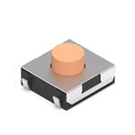 430453035836 Tactile Switches WS-TASV Tact Switch 6x6mm Ver Ty Salmon by Wurth Electronics