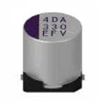 25PJV150M6.3X8 Aluminum Organic Polymer Capacitors 25VDC 150uF 20% AEC-Q200 by RUBYCON