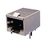 FRJAE40802 Modular Connectors / Ethernet Connectors Modular Jack - Right Angle, Input Output Connectors, 8P8C, Without Shield, No Filter, TwoPort.. by AMPHENOL