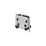 USB3140-30-0170-1-C USB Connectors Micro B Skt, Vertical, SMT, 30u, With 1.7mm stake, with MEF, T&R+cap by GCT
