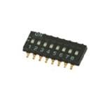 97C02SRT DIP Switches / SIP Switches ASM,SPST,2SLD,1/2P,S,4000TR,LF by GRAYHILL INC