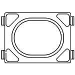 SKRPANE010 Tactile Switches 500mOhm 1.57N 16VDC 4.2X3.2X2.5MM 50mA by Alpine Electronics (Asia) Ltd