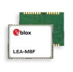 LEA-M8F-0 GNSS / GPS Modules u-blox M8 GNSS module Time and frequency reference LCC, 17x22.4mm, 250 pcs/reel by U-BLOX
