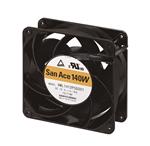 9WL1424P1A001 DC Fans Fan, 140x140x38mm, 24VDC, Splash/Dust Proof, Long Life, Ribless, Tach/PWM, IP68 by sanyo denki
