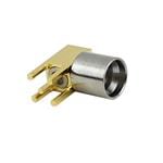 SC5333 RF Connectors / Coaxial Connectors Right Angle SMP Male (Plug) Full Detent PCB Connector Thru Hole, Solder by FAIRVIEW MICROWAVE INC