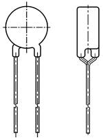B59880C0120A570 PTC Thermistors 880A 120A570 5X2.5 PTC Thermistor by TDK Corporation