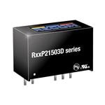 R15P21503D DC/DC Converters - Through Hole 2W 15Vin 15/-3Vout 93/-185mA by RECOM